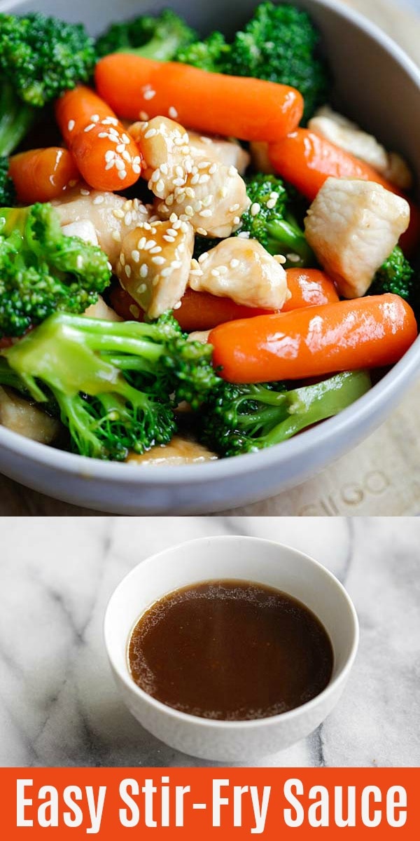 Easy Stir Fry Sauce – learn how to make Chinese and Asian food with this delicious all-purpose stir fry sauce recipe. Homemade stir fries have never been easier | rasamalaysia.com