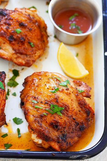 Juicy Grilled Chicken Thighs (The Best Recipe Ever!) - Rasa Malaysia