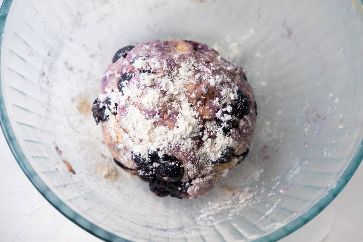 Sones dough resting in a bowl. 