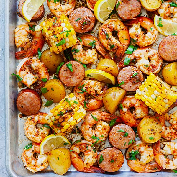 One-Pot Cajun Shrimp Boil with Orzo – Anolon