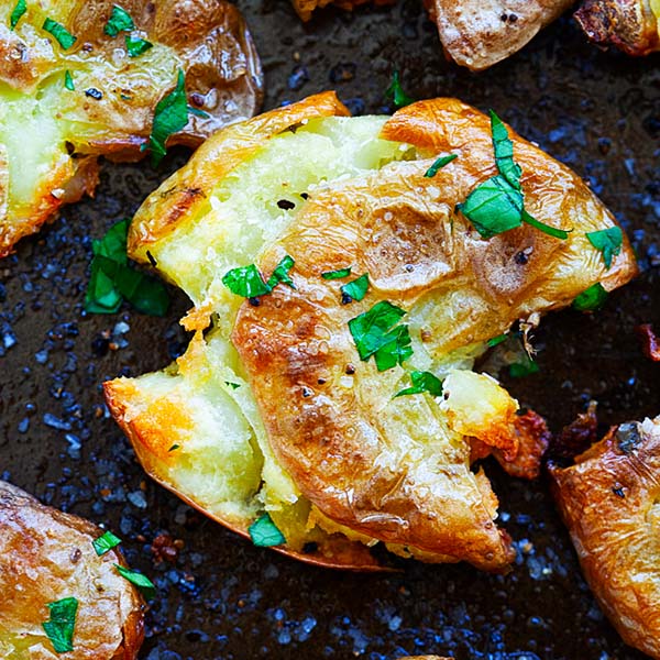 Crispy Smashed Potatoes Recipe