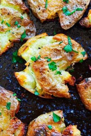 Easy Crispy Smashed Potatoes - Rasa Malaysia