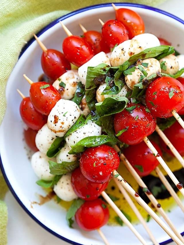 Caprese Skewers - Rasa Malaysia