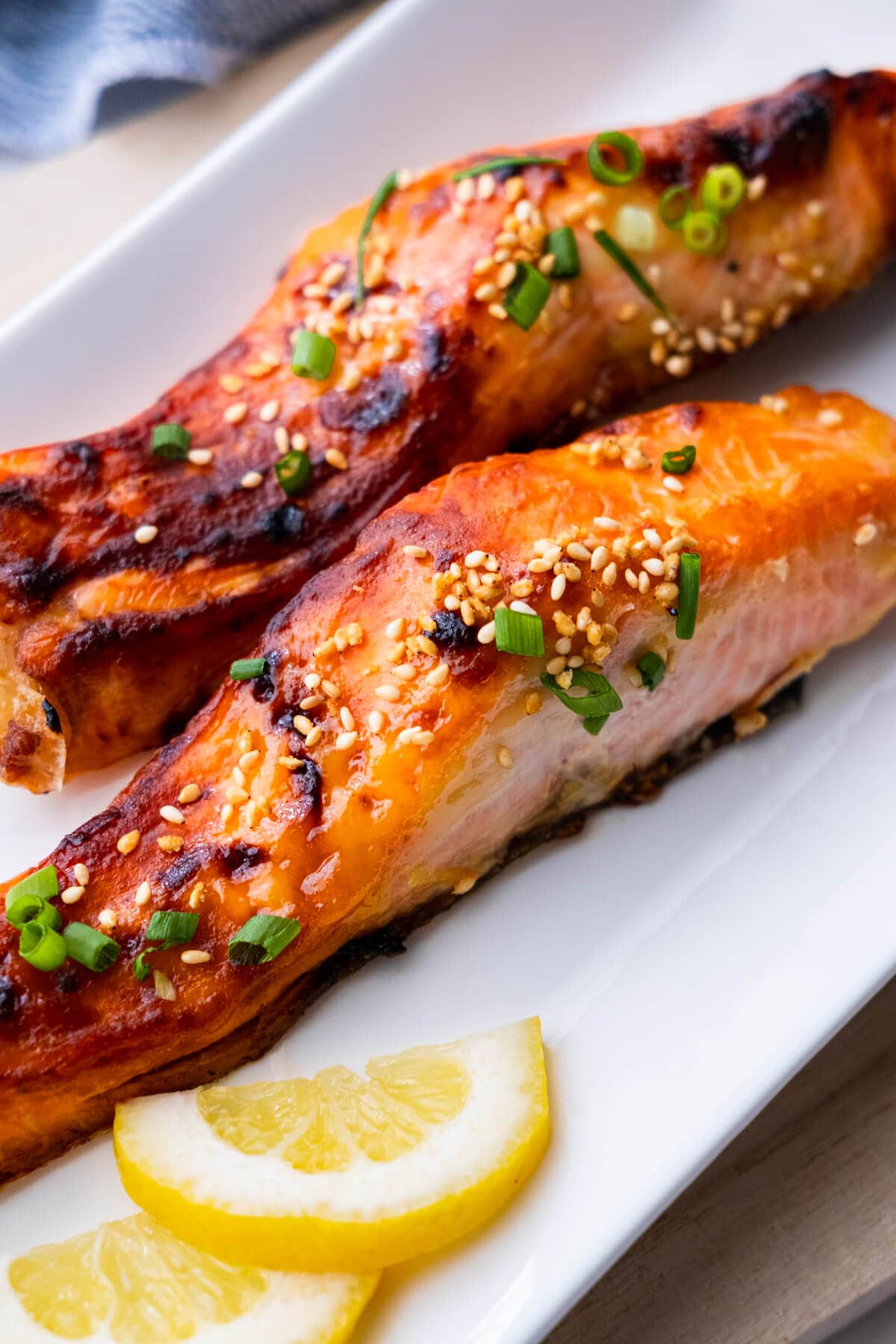 Quick and easy Japanese miso-glazed broiled salmon.