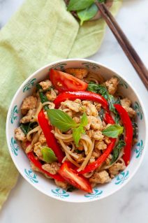 Drunken Noodles - Pad Kee Mao - Rasa Malaysia