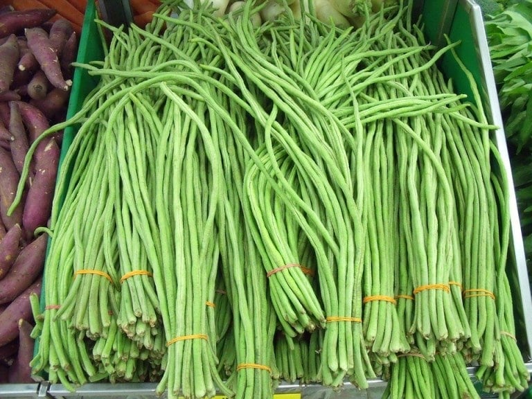 Long Beans or yard long beans, Chinese long beans or snake beans.