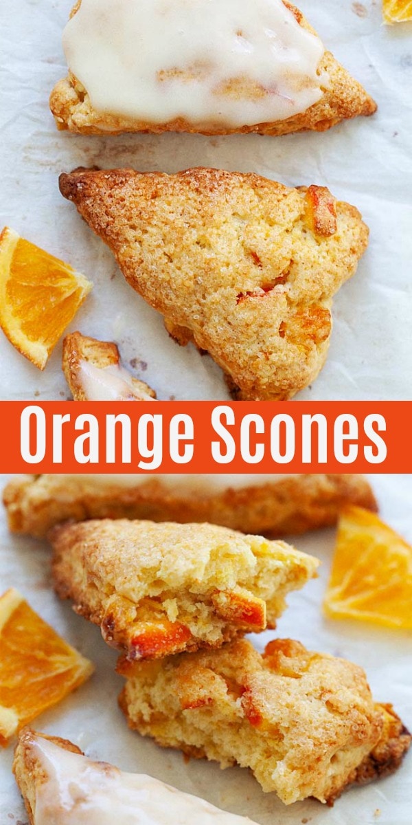 Scone Recipe (Best Orange Scones Just Like Panera!) - Rasa ...