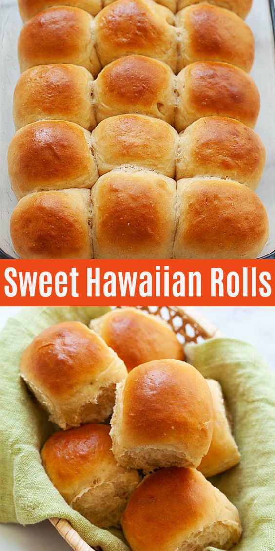 Hawaiian Rolls - soft and sweet rolls recipe made with pineapple juice. Homemade Hawaiian buns are easy to make with simple ingredients and fail-proof.