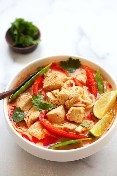 Thai Chicken Noodle Soup - Rasa Malaysia