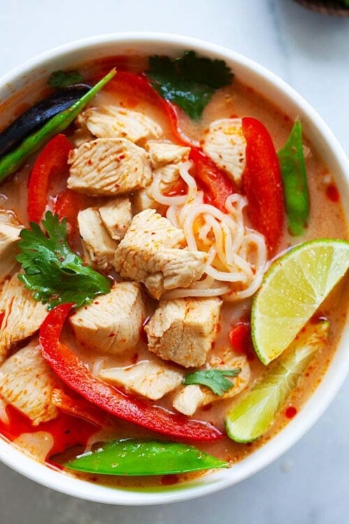 Thai Chicken Noodle Soup - Rasa Malaysia