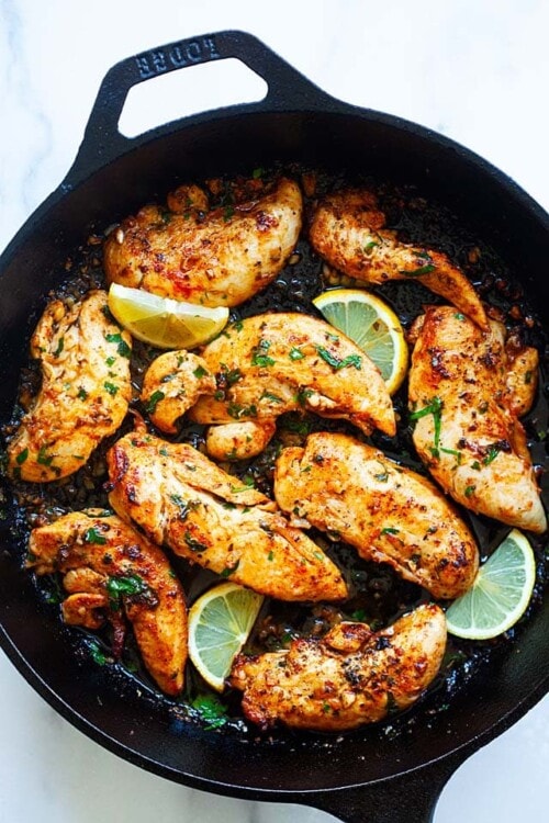 Chicken Tenders Garlic Butter Chicken Tender Recipes Rasa Malaysia