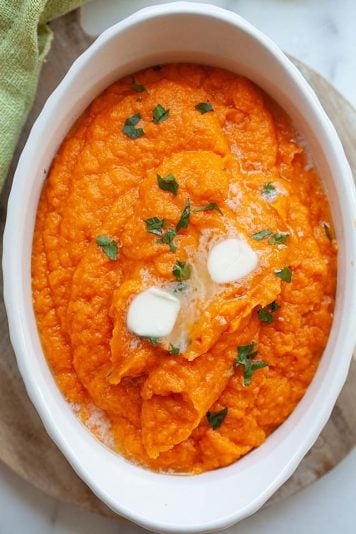 Mashed Sweet Potatoes (Easy, Savory and Healthy!) - Rasa Malaysia