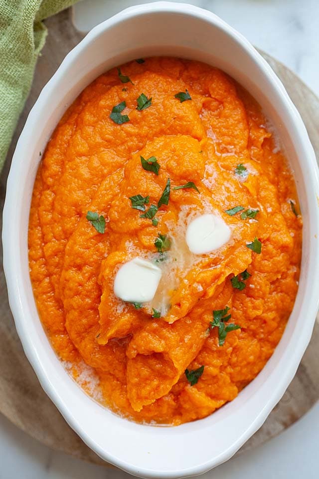 Mashed Sweet Potatoes Easy Savory And Healthy Rasa Malaysia