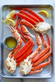 Snow Crab (Broiled with Butter and Lemon!) - Rasa Malaysia