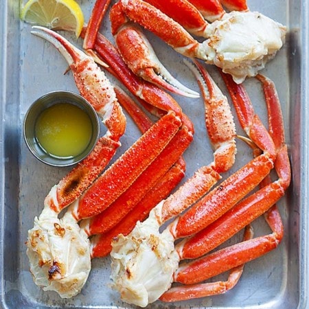 Snow Crab (Broiled with Butter and Lemon!) - Rasa Malaysia