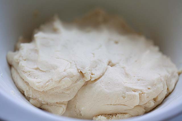 Butter cookie dough.