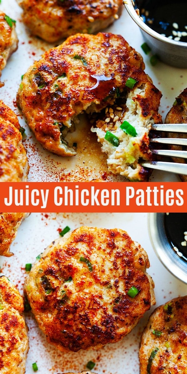 Chicken Patties (Extra Juicy and the BEST Recipe!) - Rasa Malaysia