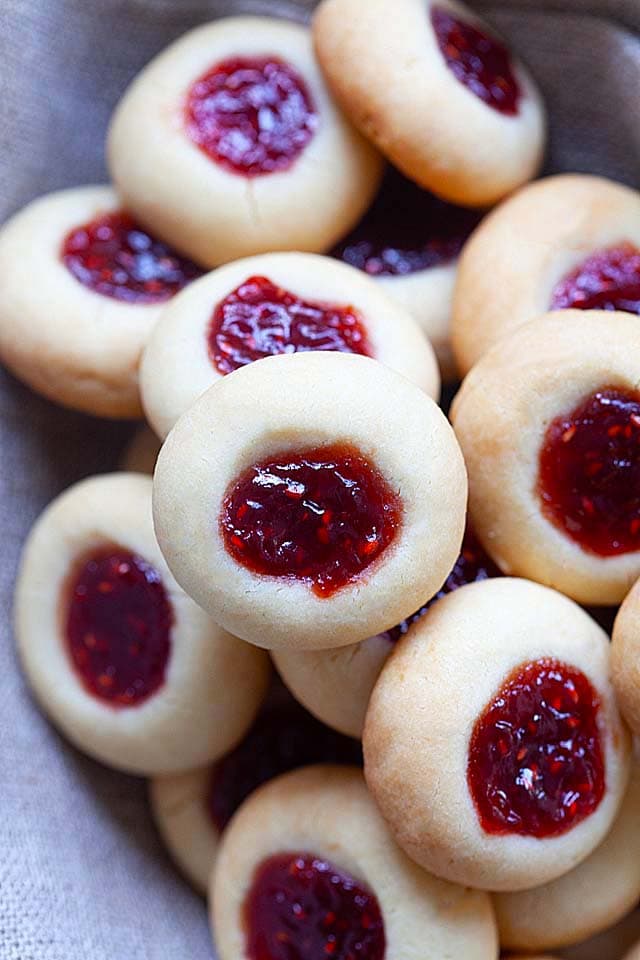 Best thumbprint cookies for Christmas holidays.