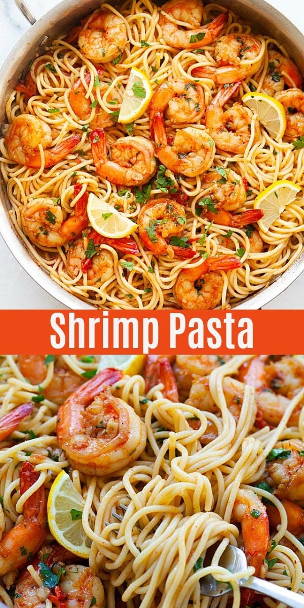 Shrimp Pasta - Easy Shrimp and Pasta - Rasa Malaysia