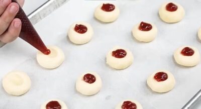 Thumbprint Cookies (The BEST with Raspberry Jam!) - Rasa Malaysia