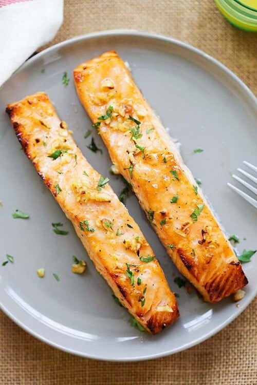 Honey Mustard Baked Salmon (Extra Tender and Moist!) - Rasa Malaysia