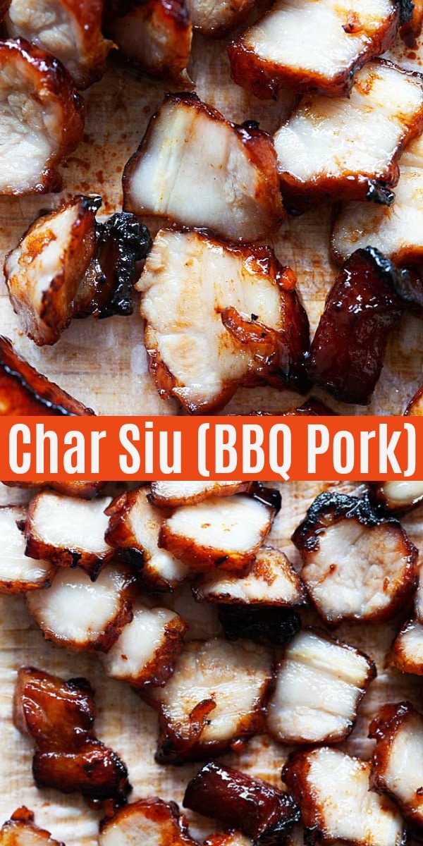 Das beste Char Siu Rezept mit perfektem kantonesischem BBQ Char Siu Schweinefleisch und süßer Char Siu Sauce. Ein authentisches Rezept, das genau wie Chinatown Restaurants schmeckt!