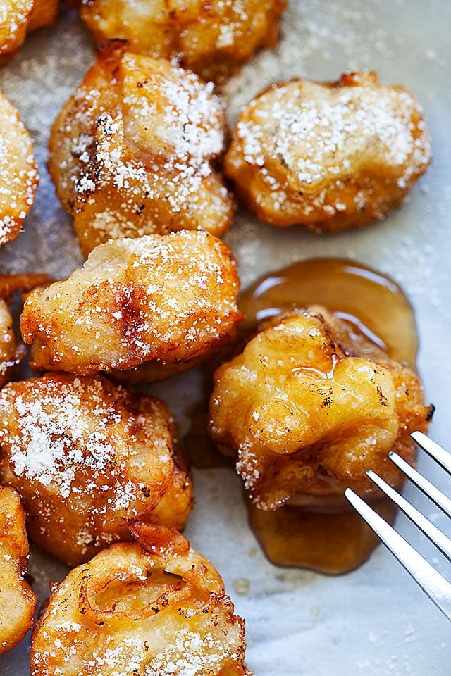 Crispy fried bananas.