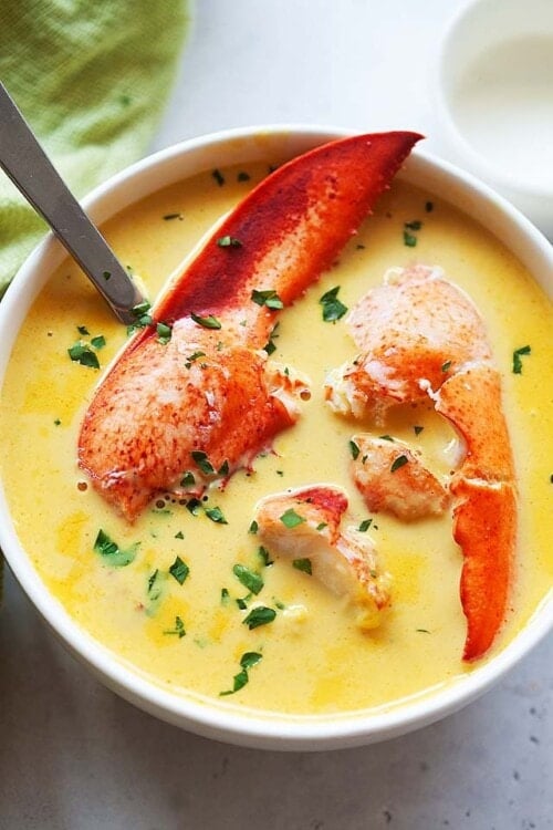 Lobster Bisque - The Best Lobster Bisque Soup - Rasa Malaysia