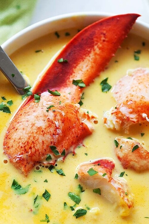 Lobster Bisque - The Best Lobster Bisque Soup - Rasa Malaysia