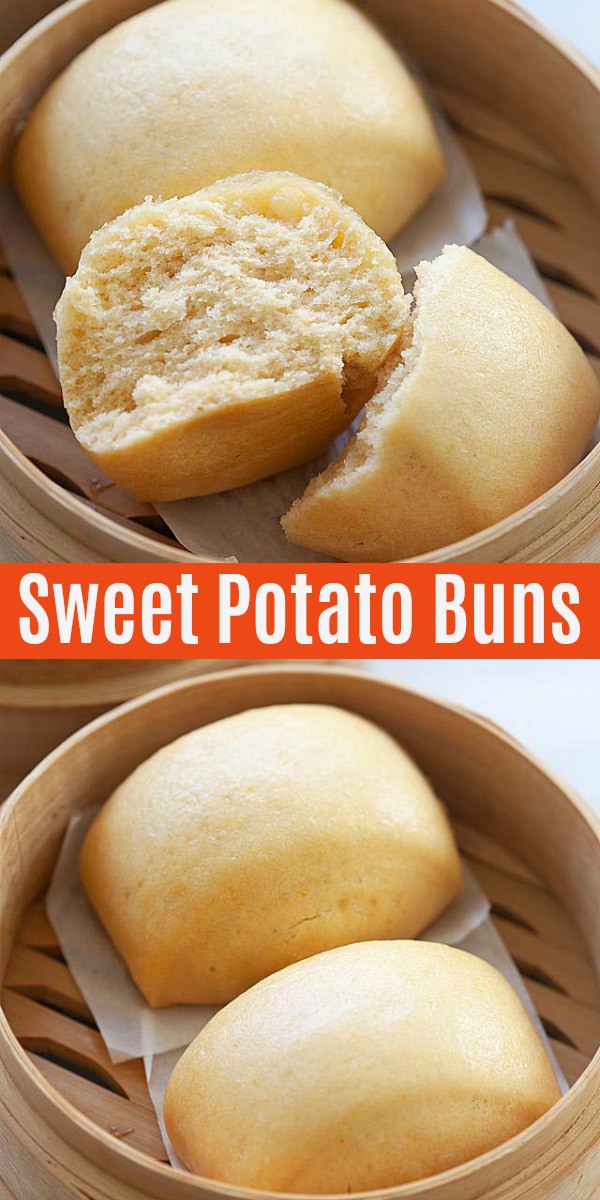 Mantou (馒头) is a yeast-based Chinese steamed bun made of yeast, flour, sugar and water. This mantou recipe with sweet potato is so soft and fluffy. Learn how to make mantou with this easy and fail-proof recipe!