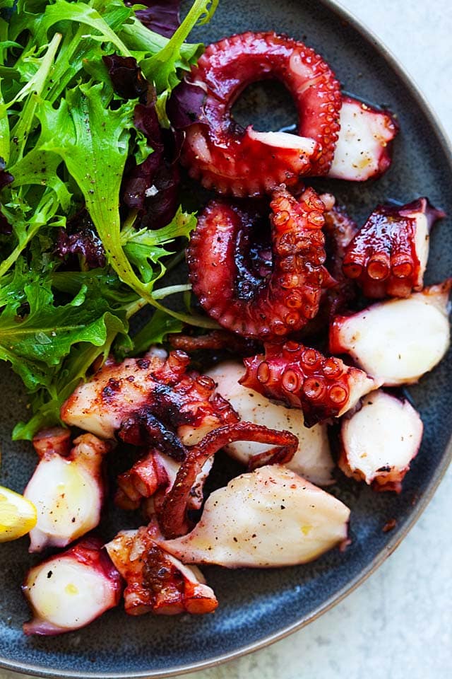 grilled octopus entree