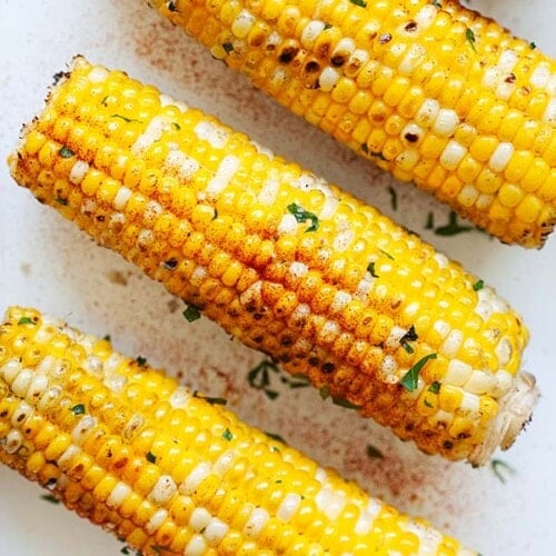 Garlic Butter Grilled Corn (Quick and Easy Recipe!) - Rasa Malaysia