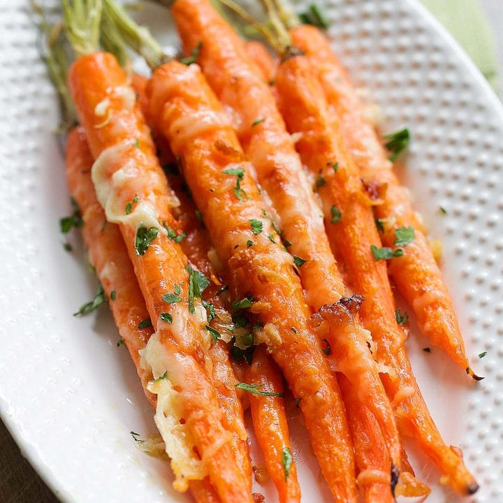 One of the best carrot recipes is garlic parmesan roasted carrots.