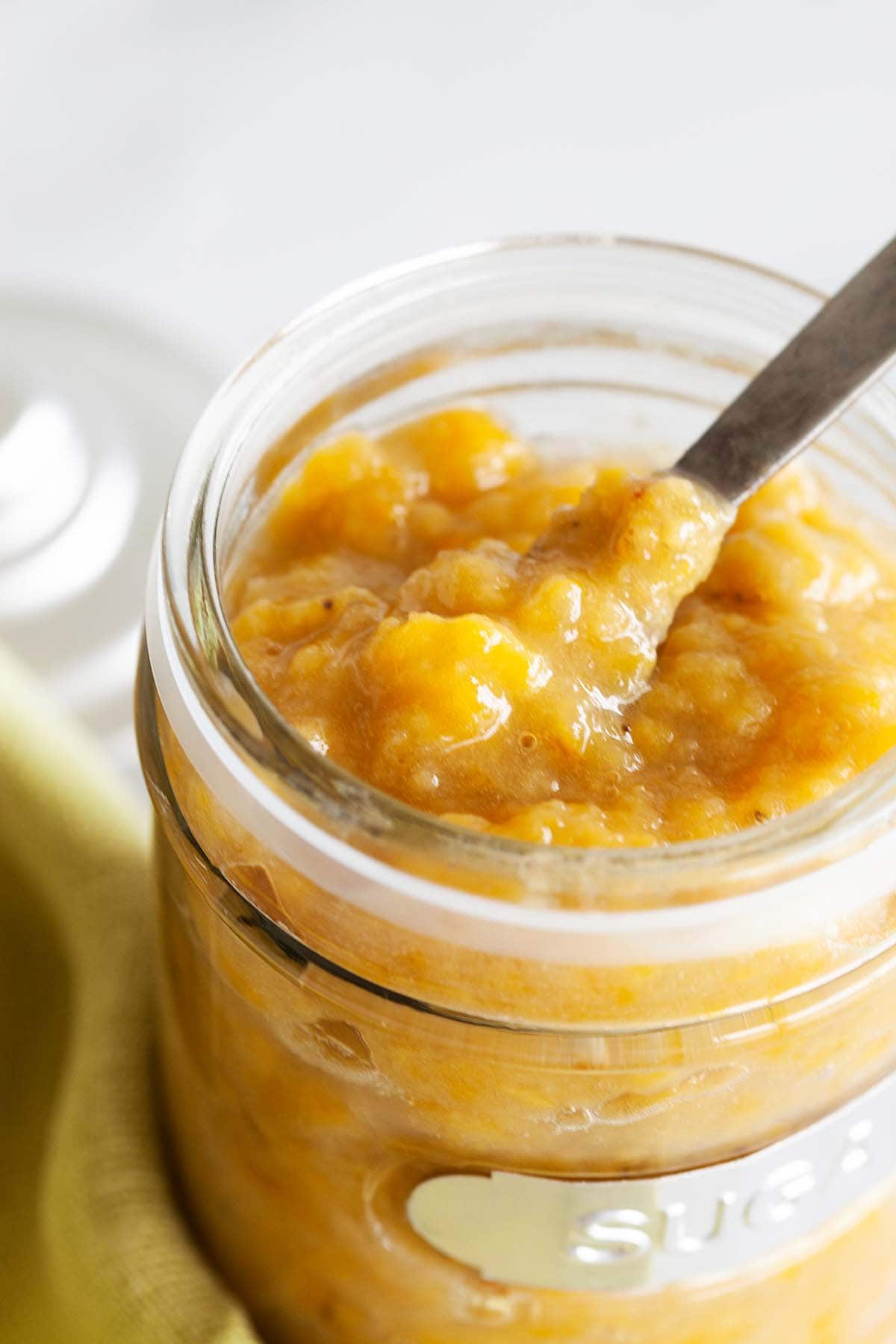 Brown sugar banana jam recipe.