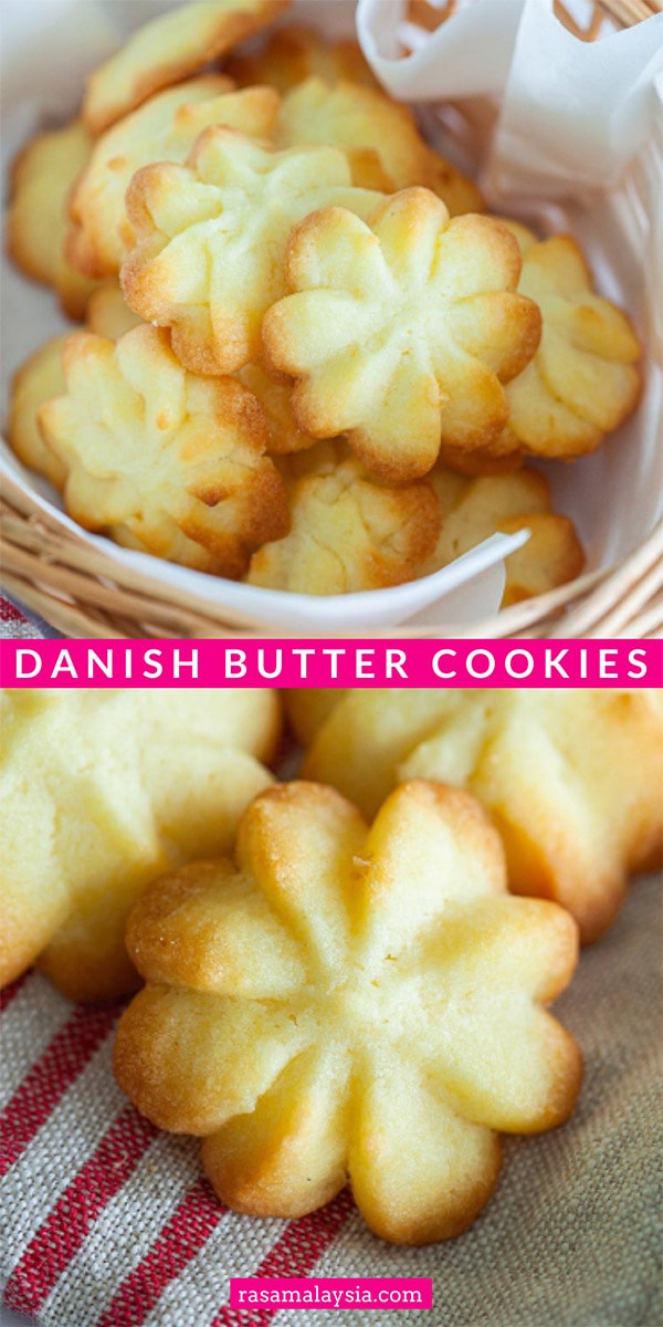 The best Danish butter cookies! These Danish cookies are buttery, rich in milky and creamy flavors. This easy Danish butter cookie recipe is fail-proof.