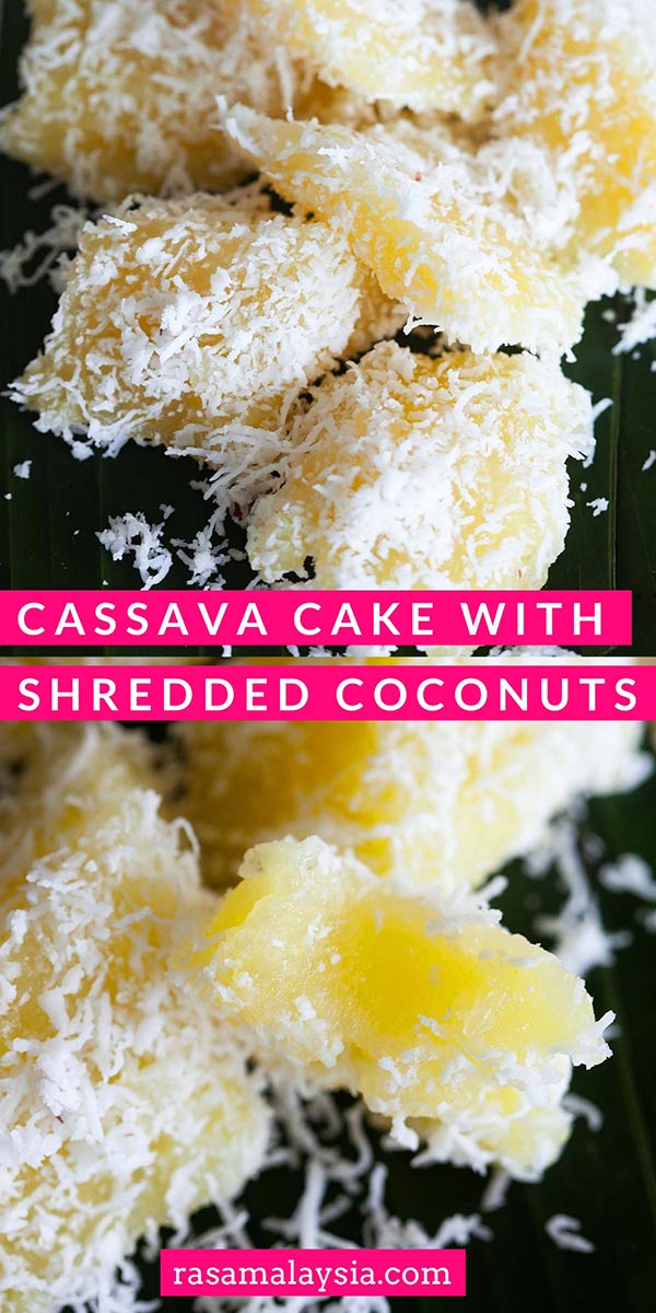 Cassava - Cassava Cake with Coconut - Rasa Malaysia