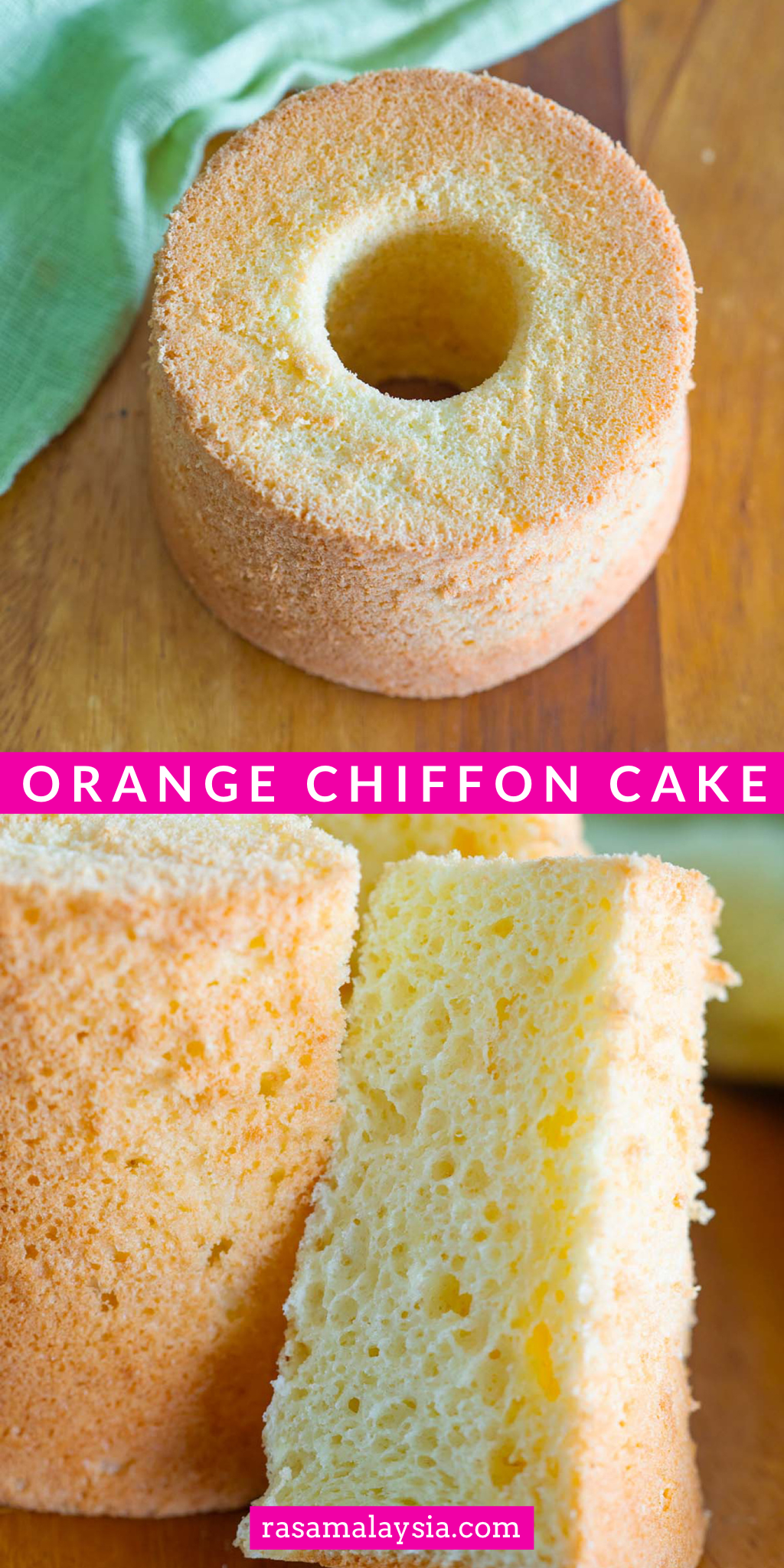 Orange Chiffon Cake Rasa Malaysia