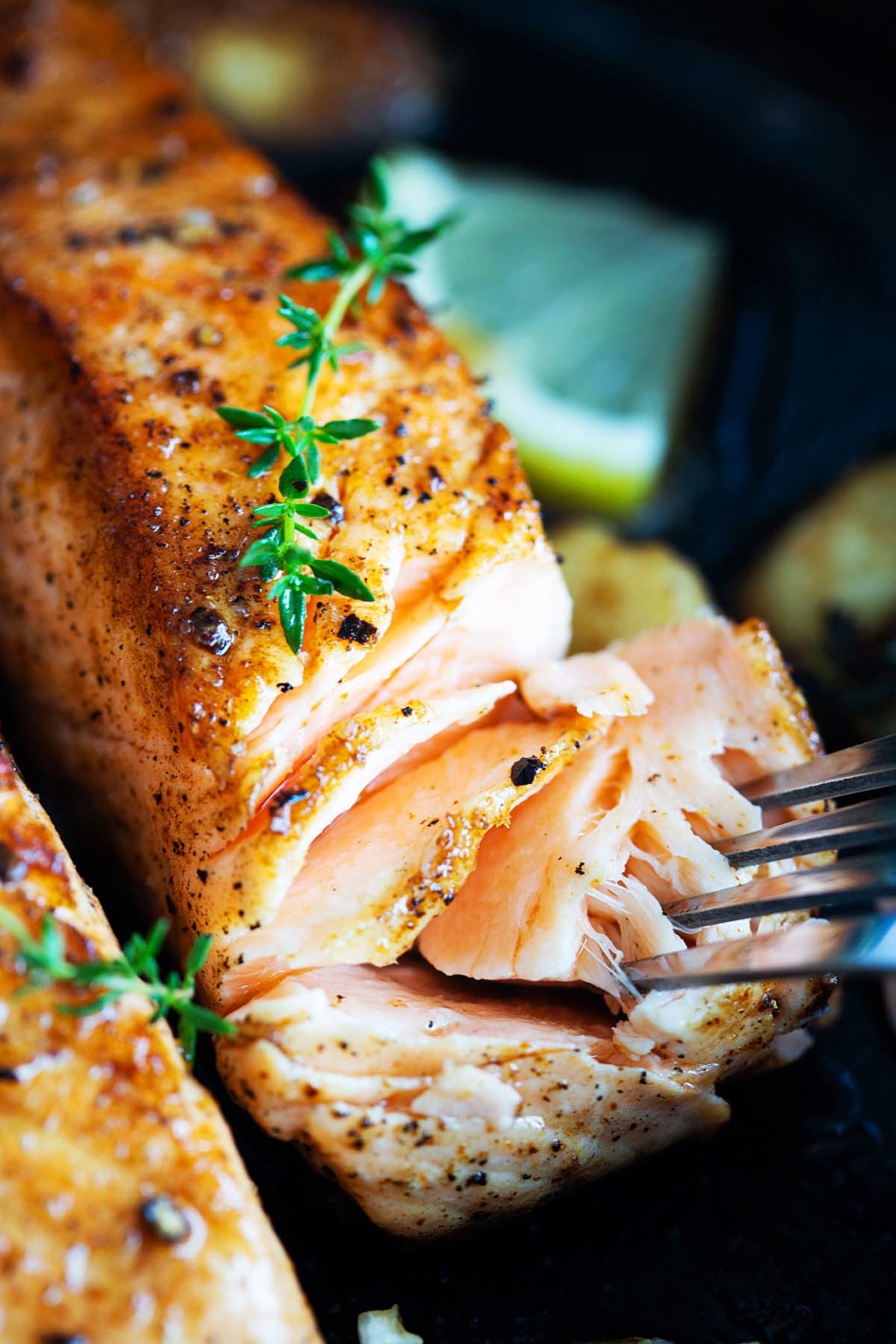 Pan Seared Salmon - Rasa Malaysia