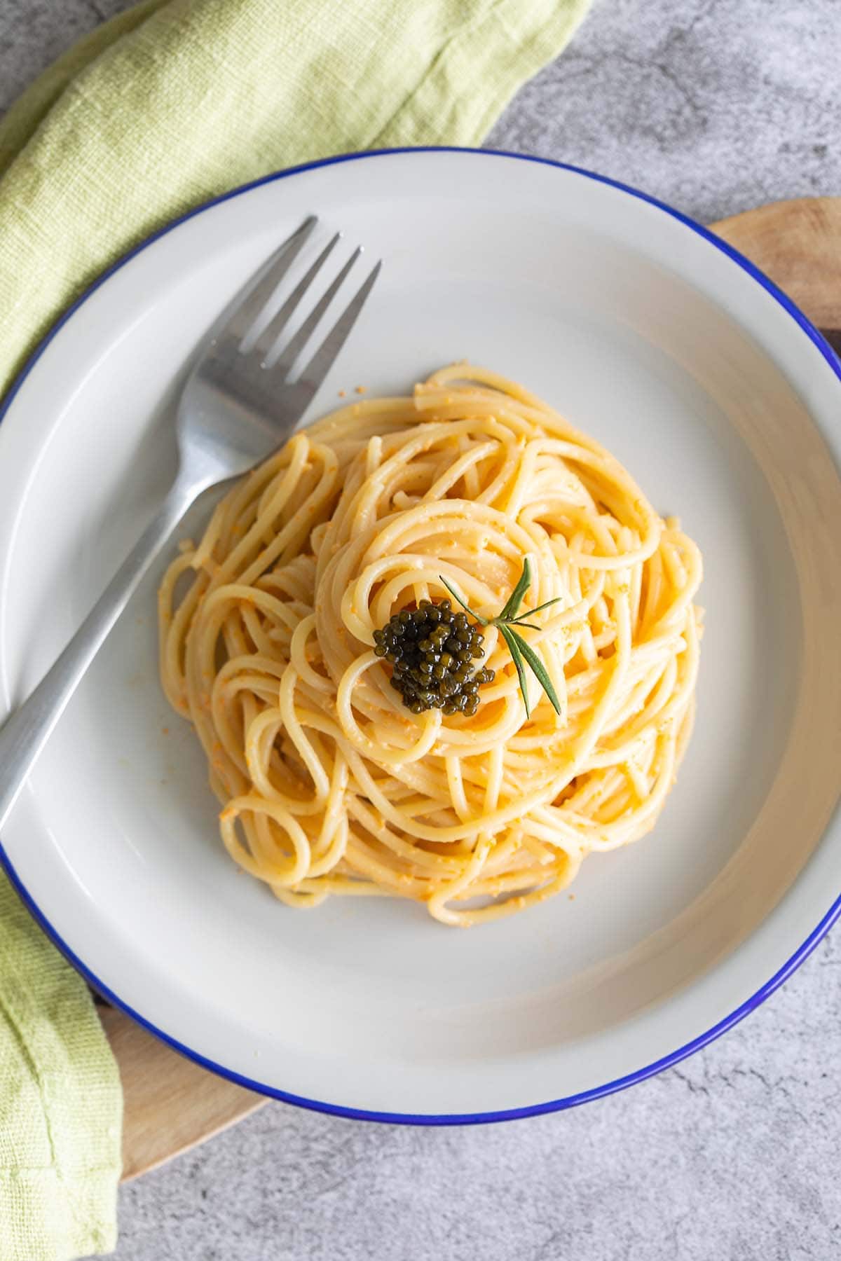 Creamy Uni Pasta (Japanese sea urchin pasta) - Tiffoodss