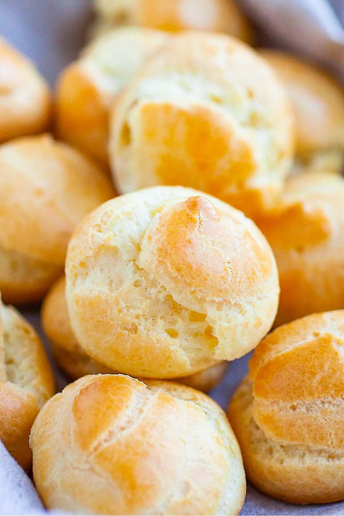 Easy French choux pastry puffs.