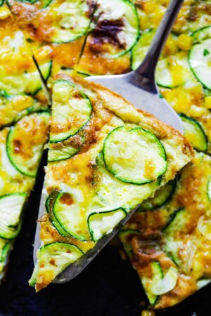 Zucchini and Corn Frittata (Best Vegetarian Recipe!) - Rasa Malaysia