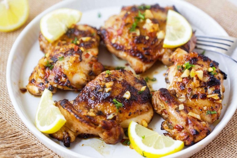 Lemon Garlic Chicken (Quick Chicken Marinade!) - Rasa Malaysia