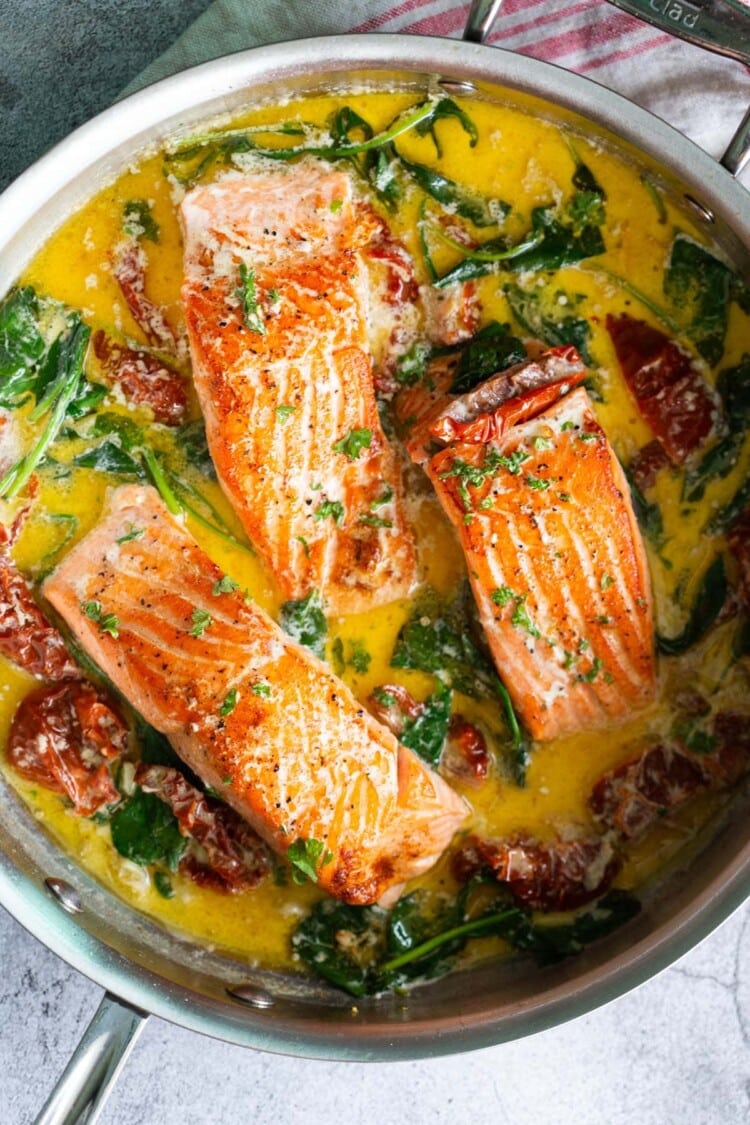 Tuscan Salmon - Rasa Malaysia