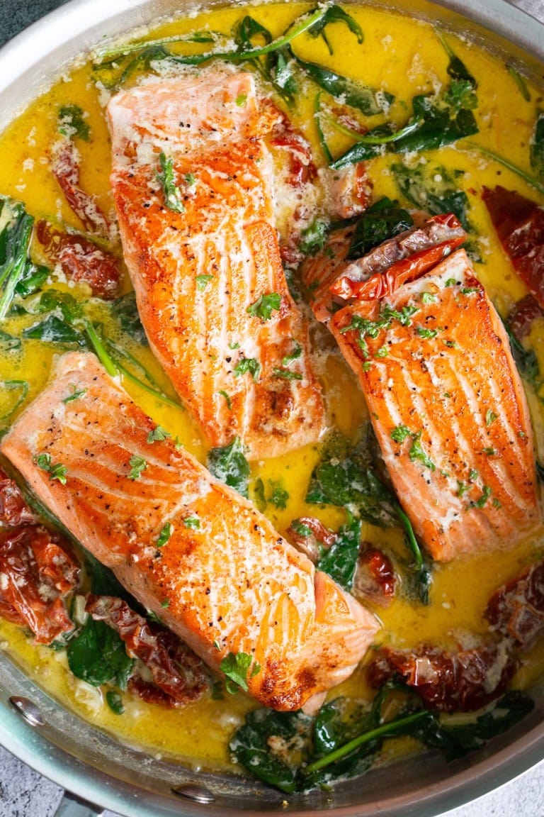 Tuscan Salmon - Rasa Malaysia