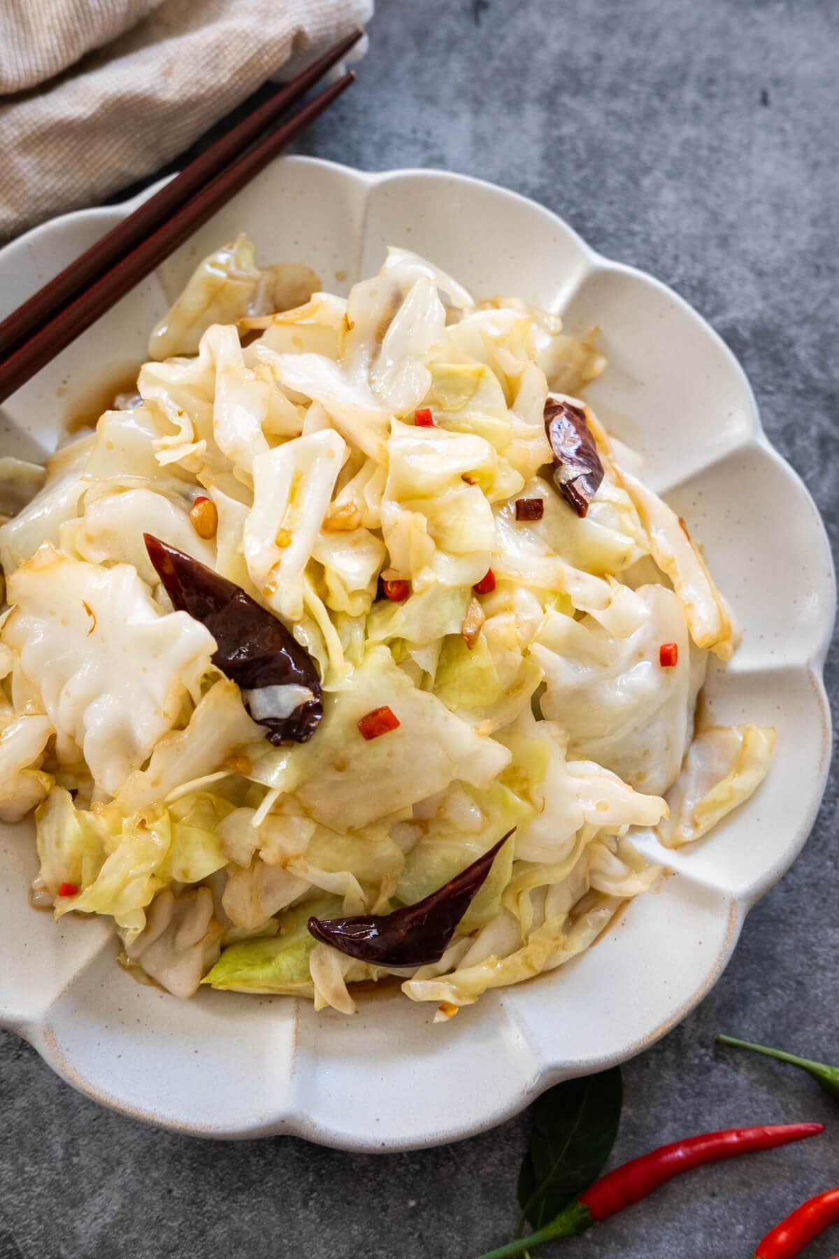 Spicy Sichuan cabbage is an easy cabbage recipe to make at home.
