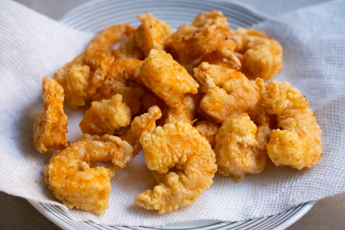 Crispy Sesame Popcorn Shrimp - I Wash You Dry