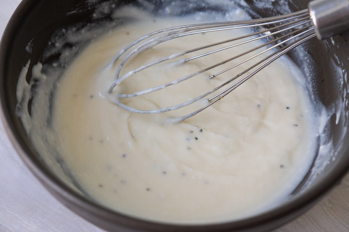 Combine all dressing ingredients in a bowl and whisk well.