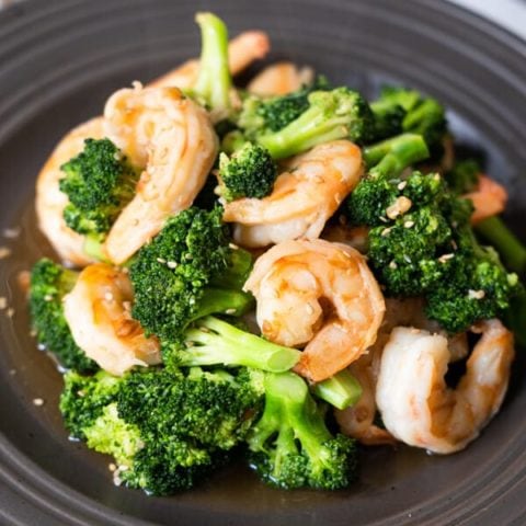 Shrimp and broccoli recipe.