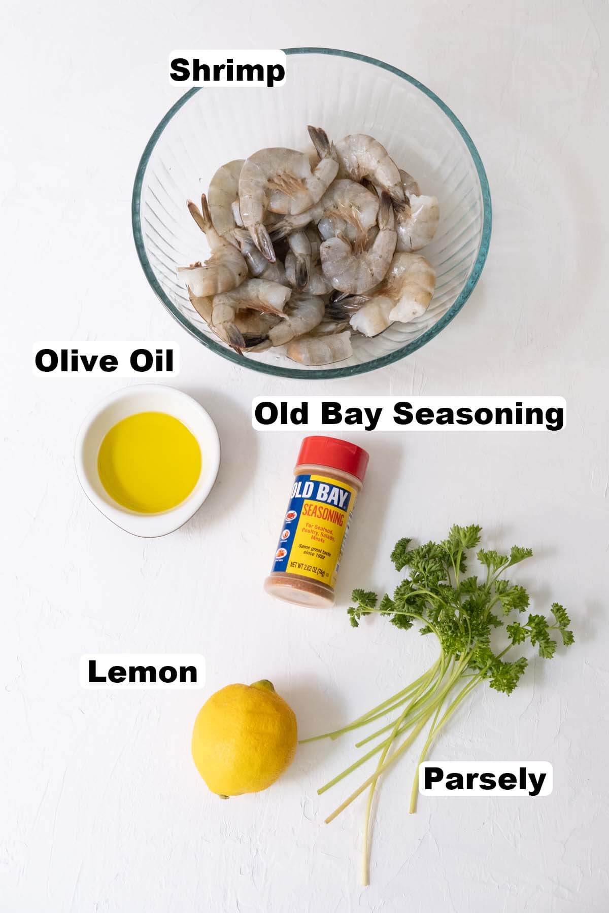 Old bay shrimp ingredients.