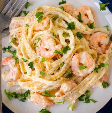 Shrimp Fettuccine Alfredo - Rasa Malaysia